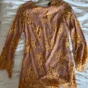 Majorelle Octavia Mini Dress in Golden Blush Size XS